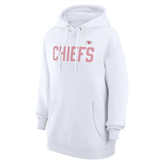 Kansas City Chiefs G-III 4Her by Carl Banks Women's Dot Print Pullover Hoodie - White Hoodies