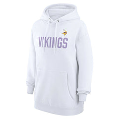 Minnesota Vikings G-III 4Her by Carl Banks Women's Dot Print Pullover Hoodie - White Hoodies