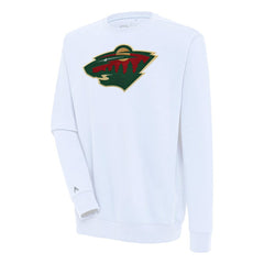 Minnesota Wild Antigua Victory Pullover Sweatshirt - White | US 200571189