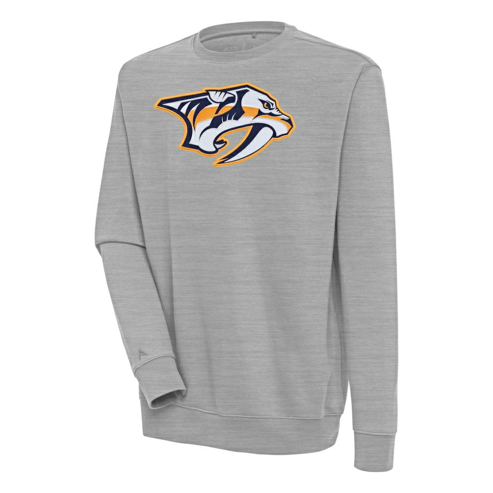 Nashville Predators Antigua Victory Pullover Sweatshirt - Heather Gray | US 200571197