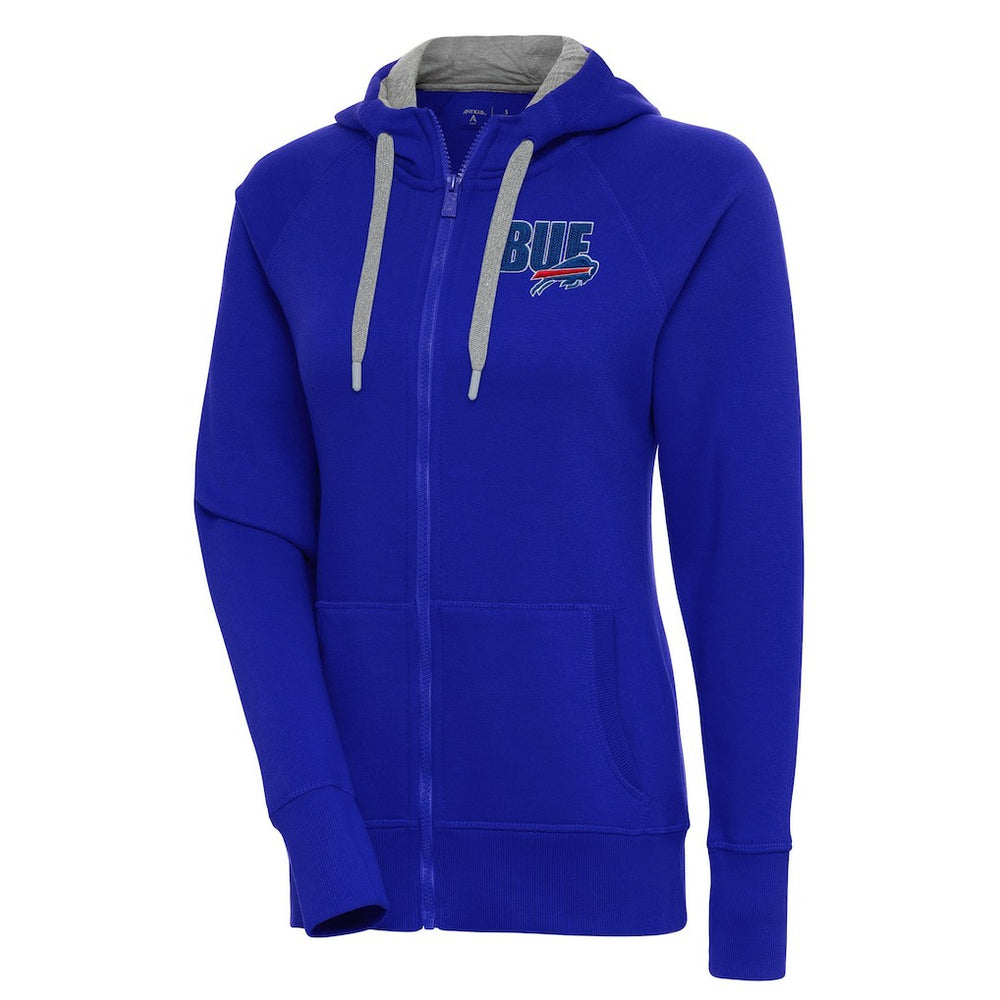 Buffalo Bills Antigua Women's Victory Full-Zip Hoodie - Royal Hoodies