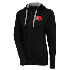 Cincinnati Bengals Antigua Women's Victory Full-Zip Hoodie - Black Hoodies