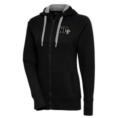 New Orleans Saints Antigua Women's Victory Full-Zip Hoodie - Black Hoodies