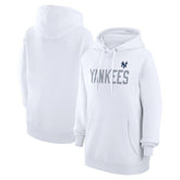 New York Yankees G-III 4Her by Carl Banks Women's Dot Print Pullover Hoodie - White Hoodies