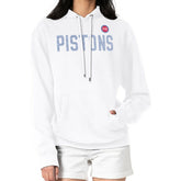 Detroit Pistons G-III 4Her by Carl Banks Women's Dot Print Pullover Hoodie White