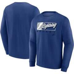 Tampa Bay Lightning Fanatics Focus Fleece Pullover Sweatshirt - Blue | US 200582294
