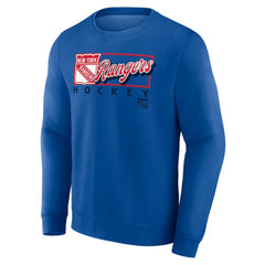 New York Rangers Fanatics Focus Fleece Pullover Sweatshirt - Royal | US 200582306