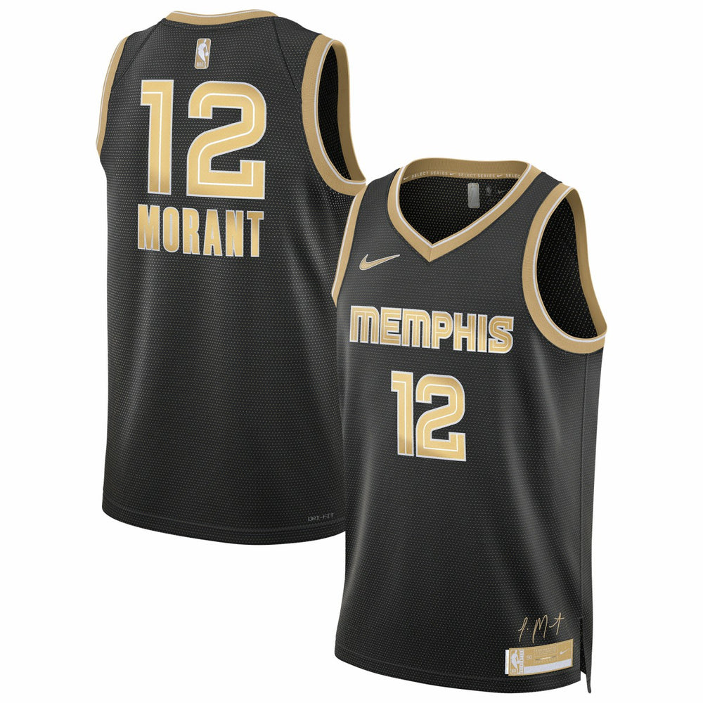 Ja Morant Memphis Grizzlies Unisex Select Series Swingman Jersey - Black - Nike