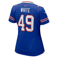 DaShaun White Buffalo Bills Women's Team Game Jersey - Royal Jerseys