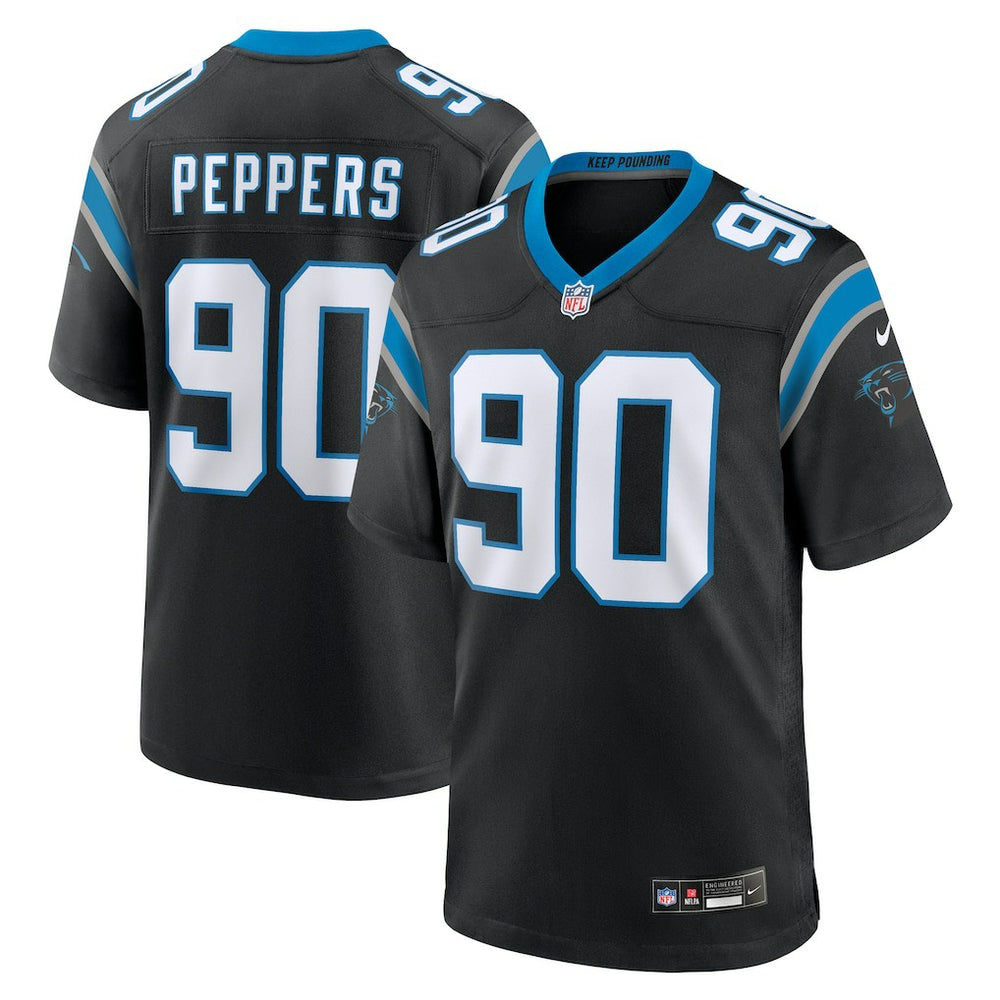Julius Peppers Carolina Panthers Retired Player Game Jersey - Black Jerseys