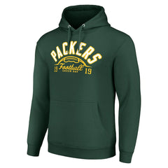 Green Bay Packers Starter Unisex Half Ball Team Fleece Pullover Hoodie - Green Hoodies