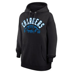 Los Angeles Chargers Starter Unisex Half Ball Team Fleece Pullover Hoodie - Black Hoodies