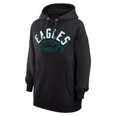 Philadelphia Eagles Starter Unisex Half Ball Team Fleece Pullover Hoodie - Black Hoodies