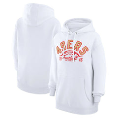 San Francisco 49ers Starter Unisex Half Ball Team Fleece Pullover Hoodie - White Hoodies