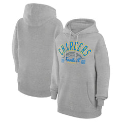 Los Angeles Chargers Starter Unisex Half Ball Team Fleece Pullover Hoodie - Heather Gray Hoodies