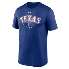 Texas Rangers Nike Wordmark Outline Legend T-Shirt - Royal T-shirts