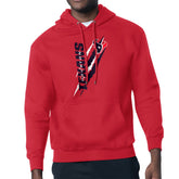Houston Texans Starter Unisex Color Scratch Fleece Pullover Hoodie - Red Hoodies