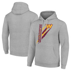 Washington Commanders Starter Unisex Color Scratch Fleece Pullover Hoodie - Heather Gray Hoodies