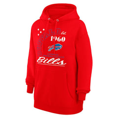 Buffalo Bills Starter Unisex Arch Team Fleece Pullover Hoodie - Red Hoodies