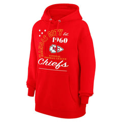 Kansas City Chiefs Starter Unisex Arch Team Fleece Pullover Hoodie - Red Hoodies