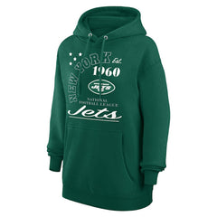 New York Jets Starter Unisex Arch Team Fleece Pullover Hoodie - Green Hoodies