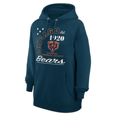 Chicago Bears Starter Unisex Arch Team Fleece Pullover Hoodie - Navy Hoodies
