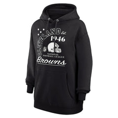Cleveland Browns Starter Unisex Arch Team Fleece Pullover Hoodie - Black Hoodies