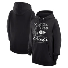 Kansas City Chiefs Starter Unisex Arch Team Fleece Pullover Hoodie - Black Hoodies