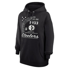 Pittsburgh Steelers Starter Unisex Arch Team Fleece Pullover Hoodie - Black Hoodies