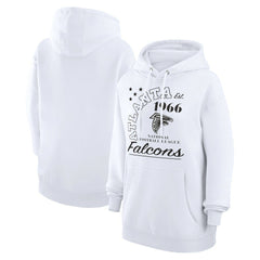 Atlanta Falcons Starter Unisex Arch Team Fleece Pullover Hoodie - White Hoodies