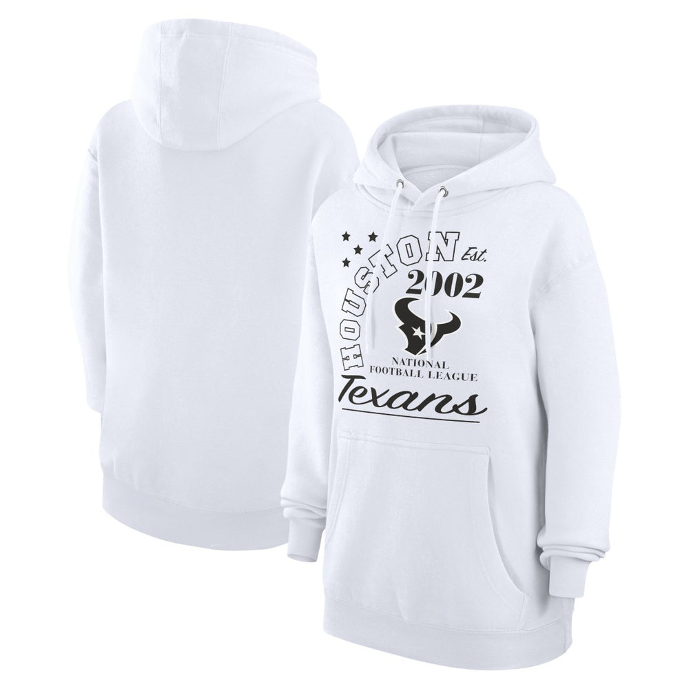 Houston Texans Starter Unisex Arch Team Fleece Pullover Hoodie - White Hoodies