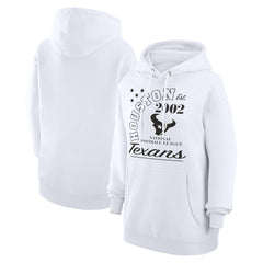 Houston Texans Starter Unisex Arch Team Fleece Pullover Hoodie - White Hoodies