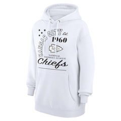 Kansas City Chiefs Starter Unisex Arch Team Fleece Pullover Hoodie - White Hoodies