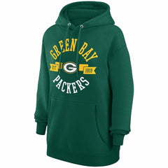 Green Bay Packers G-III 4Her by Carl Banks Women's City Graphic Team Fleece Pullover Hoodie - Green Hoodies