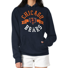 Chicago Bears G-III 4Her by Carl Banks Women's City Graphic Team Fleece Pullover Hoodie - Navy Hoodies