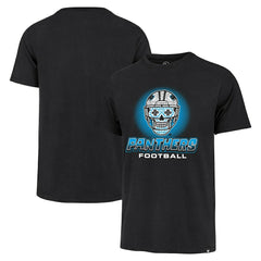 Carolina Panthers '47 Sugar Skull T-Shirt - Black T-shirts