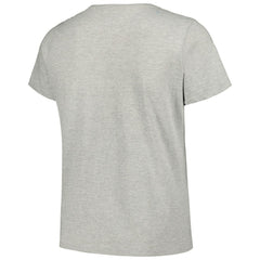 New Orleans Saints Women's Plus Size Arch Over Logo T-Shirt - Heather Gray T-shirts