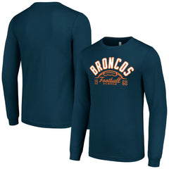 Denver Broncos Starter Half Ball Team Long Sleeve T-Shirt - Navy T-shirts