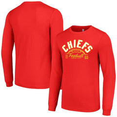 Kansas City Chiefs Starter Half Ball Team Long Sleeve T-Shirt - Red T-shirts