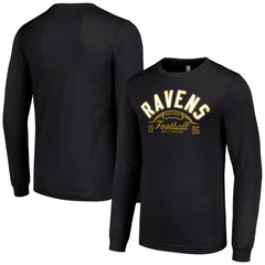 Baltimore Ravens Starter Half Ball Team Long Sleeve T-Shirt - Black T-shirts