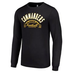 Washington Commanders Starter Half Ball Team Long Sleeve T-Shirt - Black T-shirts