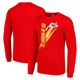 Kansas City Chiefs Starter Color Scratch Long Sleeve T-Shirt - Red T-shirts