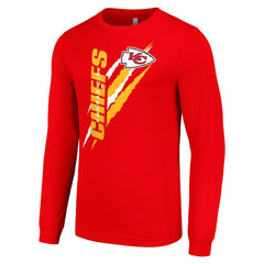 Kansas City Chiefs Starter Color Scratch Long Sleeve T-Shirt - Red T-shirts