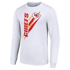 Kansas City Chiefs Starter Color Scratch Long Sleeve T-Shirt - White T-shirts
