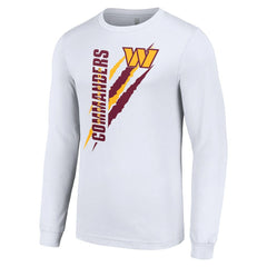 Washington Commanders Starter Color Scratch Long Sleeve T-Shirt - White T-shirts