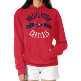 Washington Capitals G-III 4Her by Carl Banks Women's City Graphic Fleece Pullover Hoodie - Red | US 200592883