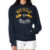 Nashville Predators G-III 4Her by Carl Banks Women's City Graphic Fleece Pullover Hoodie - Navy | US 200592887