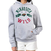 Minnesota Wild G-III 4Her by Carl Banks Women's City Graphic Fleece Pullover Hoodie - Heather Gray | US 200592913