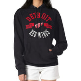 Detroit Red Wings G-III 4Her by Carl Banks Women's City Graphic Fleece Pullover Hoodie - Black | US 200592914