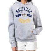 Nashville Predators G-III 4Her by Carl Banks Women's City Graphic Fleece Pullover Hoodie - Heather Gray | US 200592917